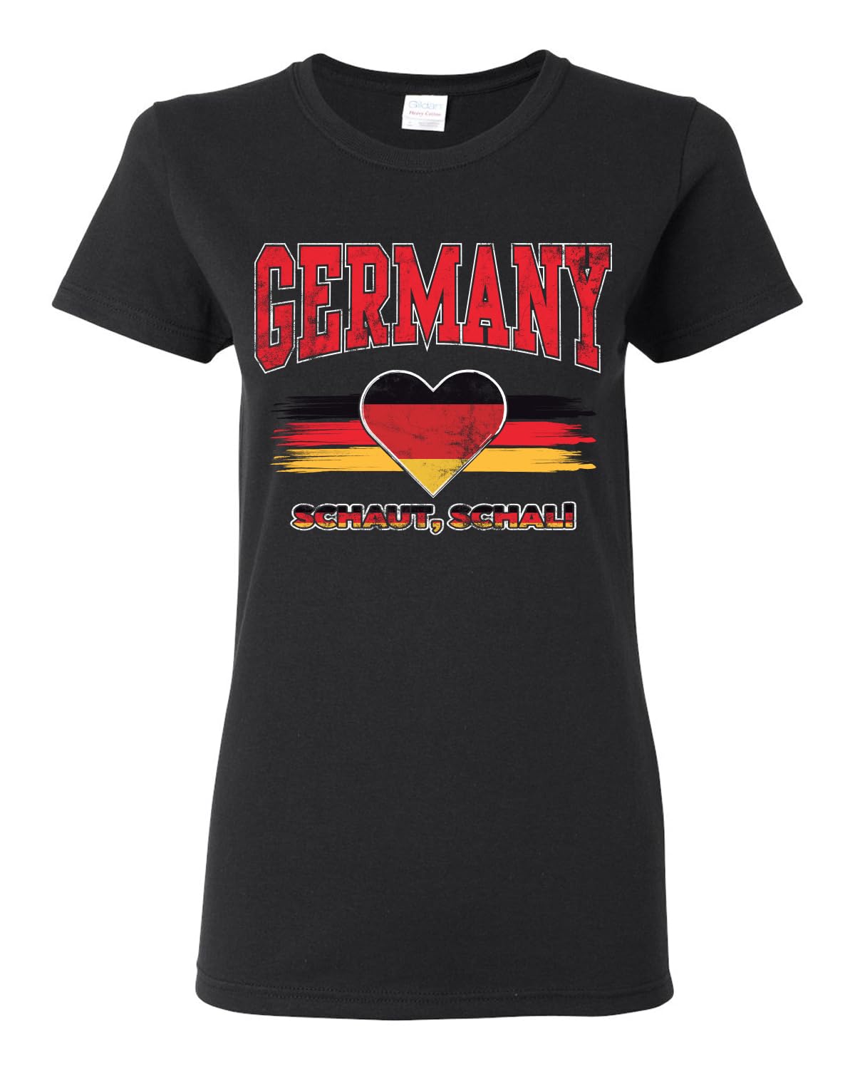 Flag Heart Soccer Fan | Women's Novelty Shirt | Game Day Gift for Her T-Shirt