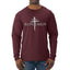 Redeemed Cross Jesus Christ Nails Inspirational/Christian Faith Mens Long Sleeve Shirt