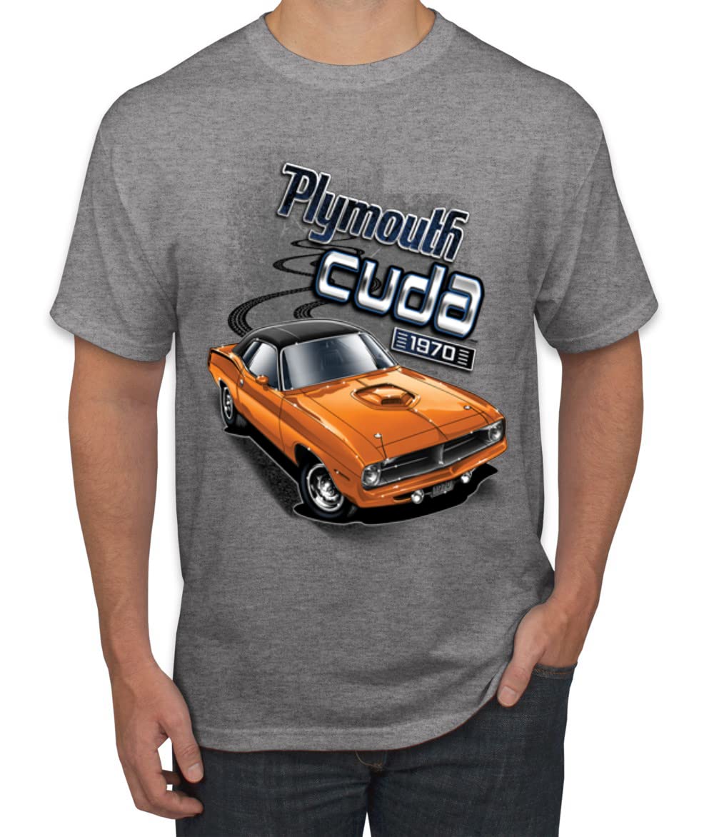 Plymouth Cuda 1970 Vintage Classic American Made Cars and Trucks Men's Graphic T-Shirt