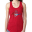 Ford Mustang Shirt USA Flag Mustang Emblem Cars and Trucks Ladies Racerback Tank Top