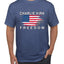 Freedom Shirt Red White and Blue USA Flag Tee, Patriotism American Pride Men's T-Shirt