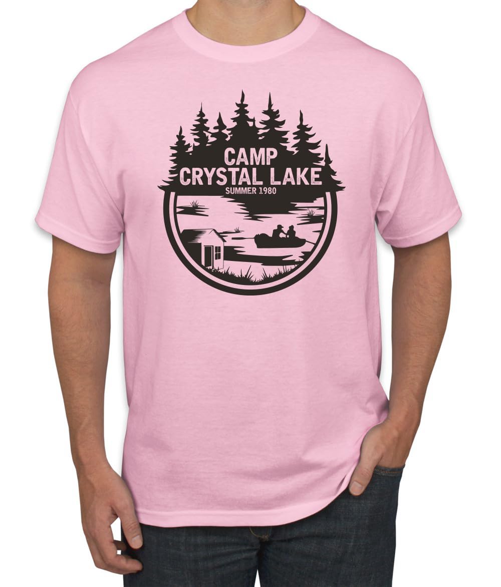 Camp Crystal Lake Retro NJ 80s Horror Movie Jason Pop Culture Men's T-Shirt