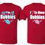 I Love to Blow Bubbles, I'm Bubbles Funny Couples Joke His and Hers Valentine's Day Matching Couple T-Shirt