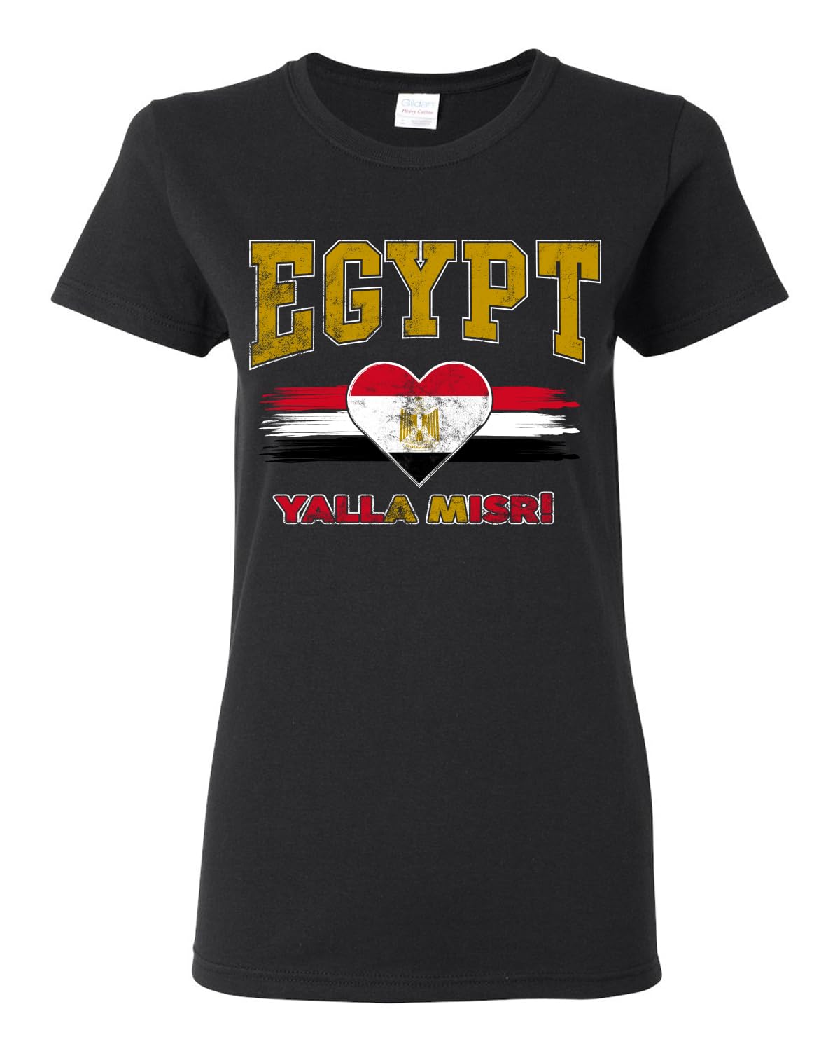 Flag Heart Soccer Fan | Women's Novelty Shirt | Game Day Gift for Her T-Shirt