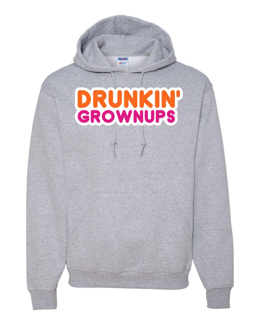 Drunkin' Grownups America Runs on Alcohol Parody Humor Unisex Hoodie Sweatshirt