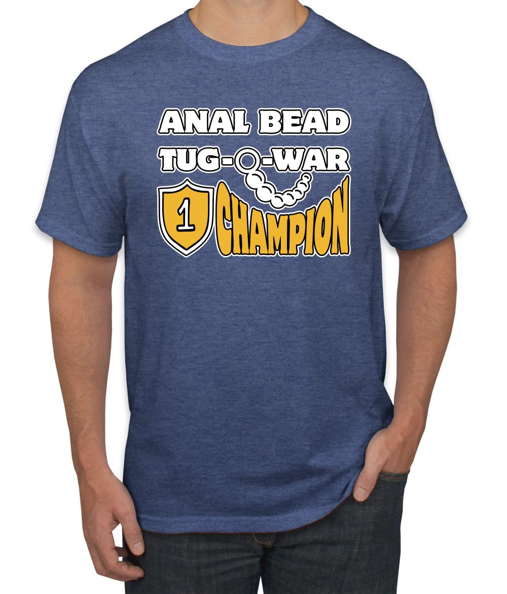 Anal Bead Tug O War Champion Funny Adult Humor Men's T-Shirt