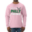 Phil Fan Fantasy Football Sports Mens Long Sleeve Shirt
