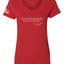Freedom God Family Patriotism Shirt, Christian Conservative Tee for Women, Women’s Standard V-Neck Tee