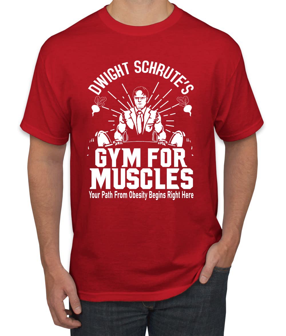 Dwight Schrute's Gym for Muscles Pop Culture Men's T-Shirt