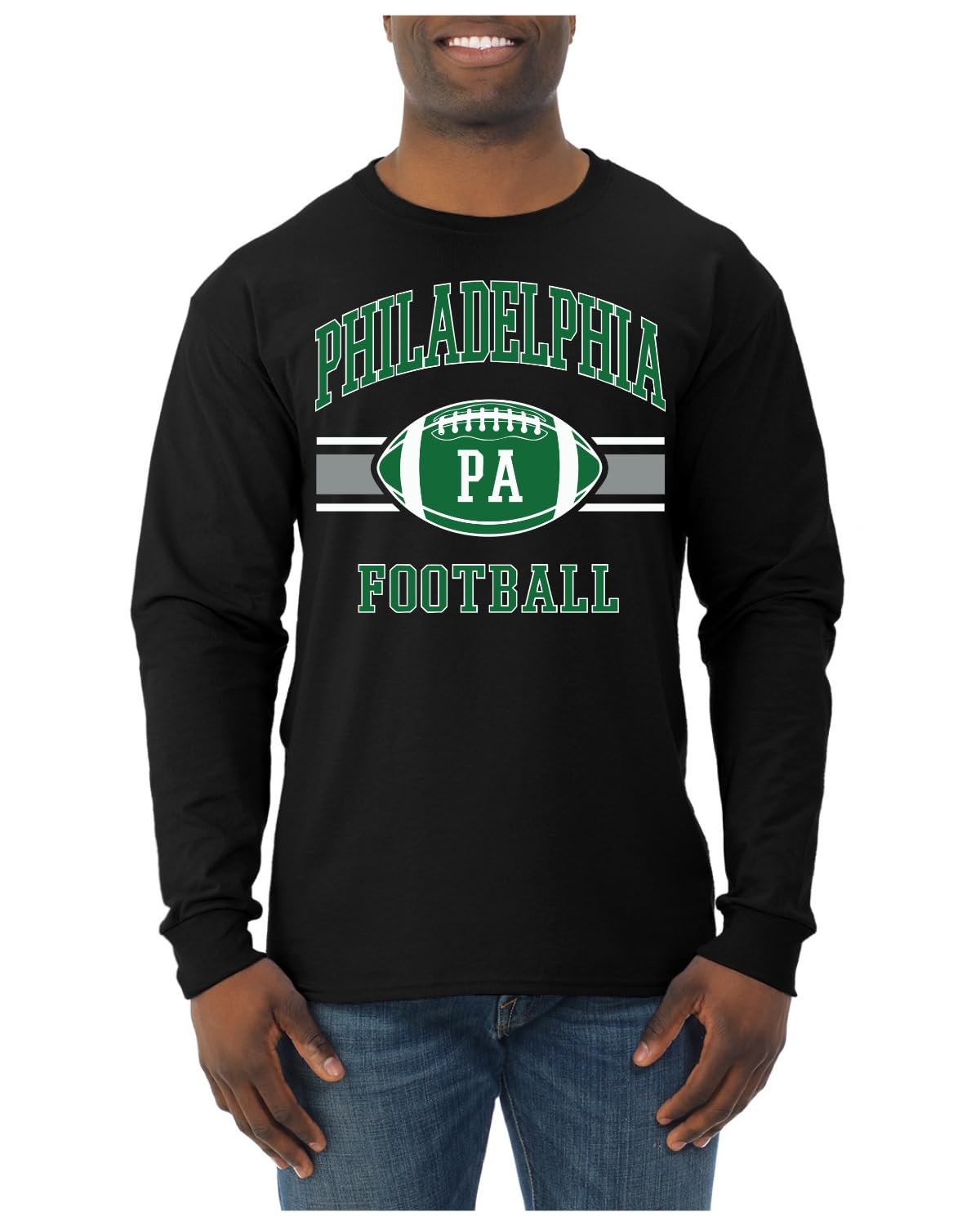 Phil Fan Fantasy Football Sports Mens Long Sleeve Shirt