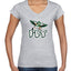 Grease The Poles Broad Street Phil Football Sports Womens Standard V-Neck Tee