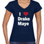 New England Fans NE Fantasy Football Sports Womens V-Neck Tee