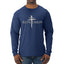 Redeemed Cross Jesus Christ Nails Inspirational/Christian Faith Mens Long Sleeve Shirt