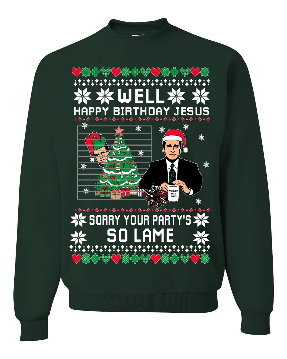Well Happy Birthday Jesus Ugly Christmas Sweater Mens Womens Sweatshirt