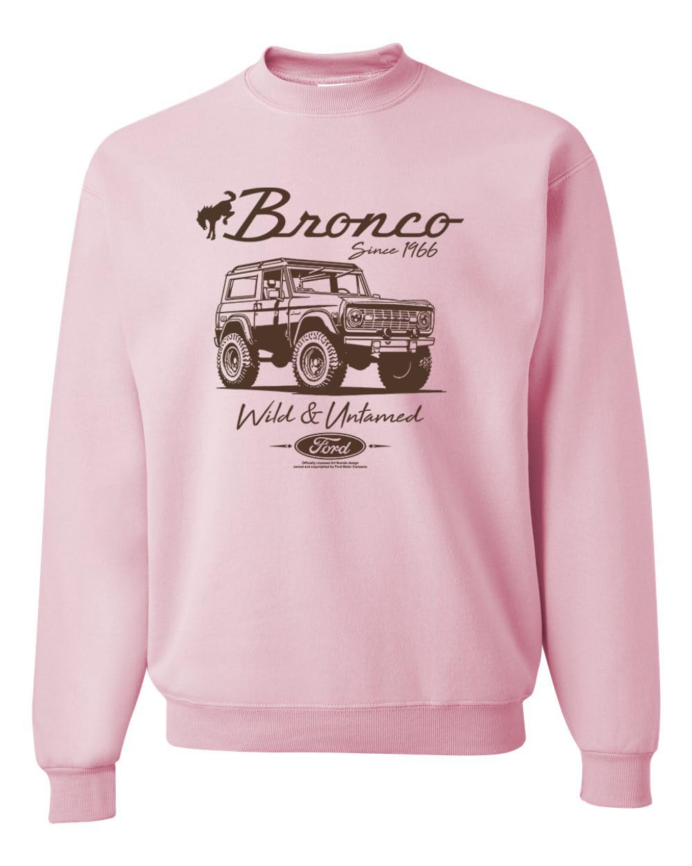 Ford Bronco Wild Untamed 1966 Vintage Cars and Trucks Unisex Crewneck Sweatshirt