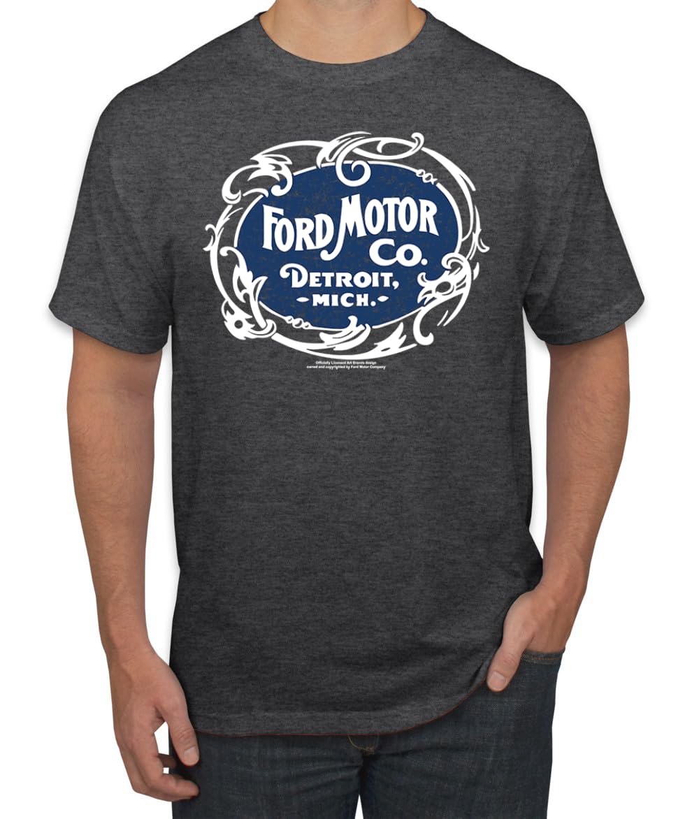 Ford Motor Co Detroit Michigan Classic Vintage Car Company Logo Cars and Trucks Men's T-Shirt