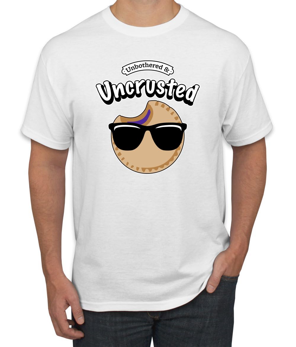 Unbothered and Uncrusted Funny PB&J Sandwich Sunglasses Humor Men's T-Shirt