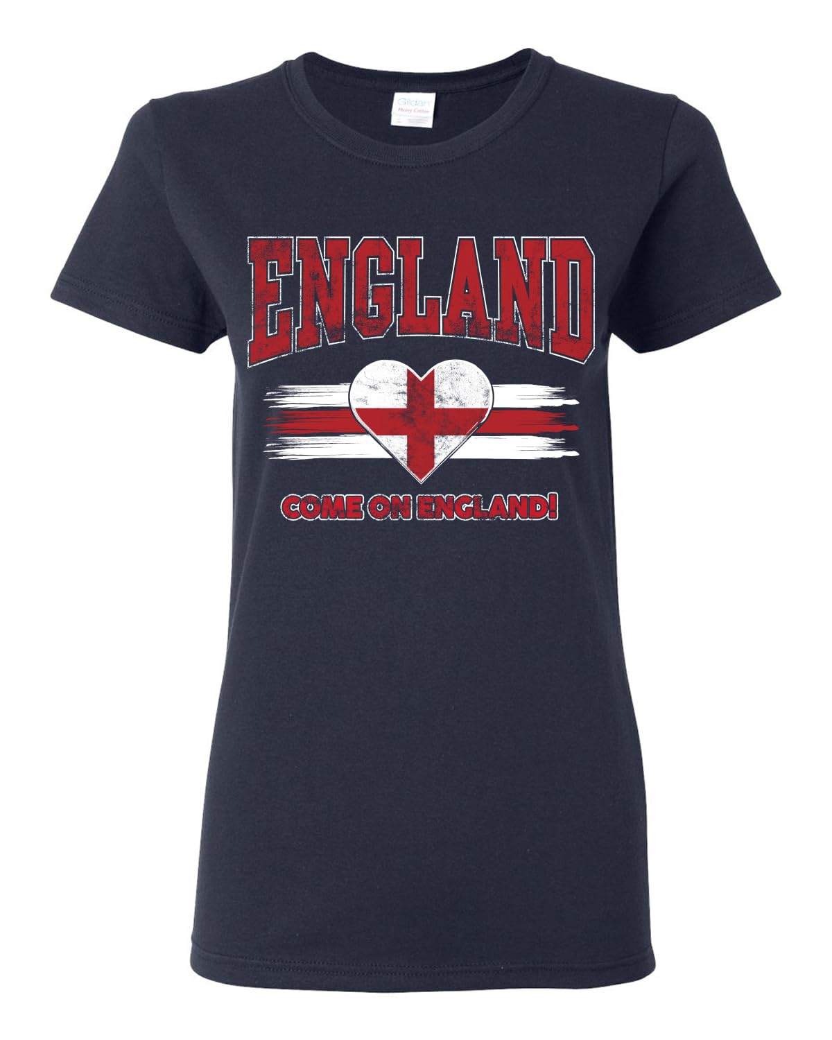 Flag Heart Soccer Fan | Women's Novelty Shirt | Game Day Gift for Her T-Shirt