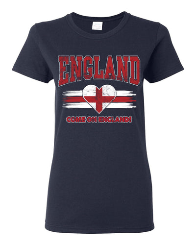Flag Heart Soccer Fan | Women's Novelty Shirt | Game Day Gift for Her T-Shirt