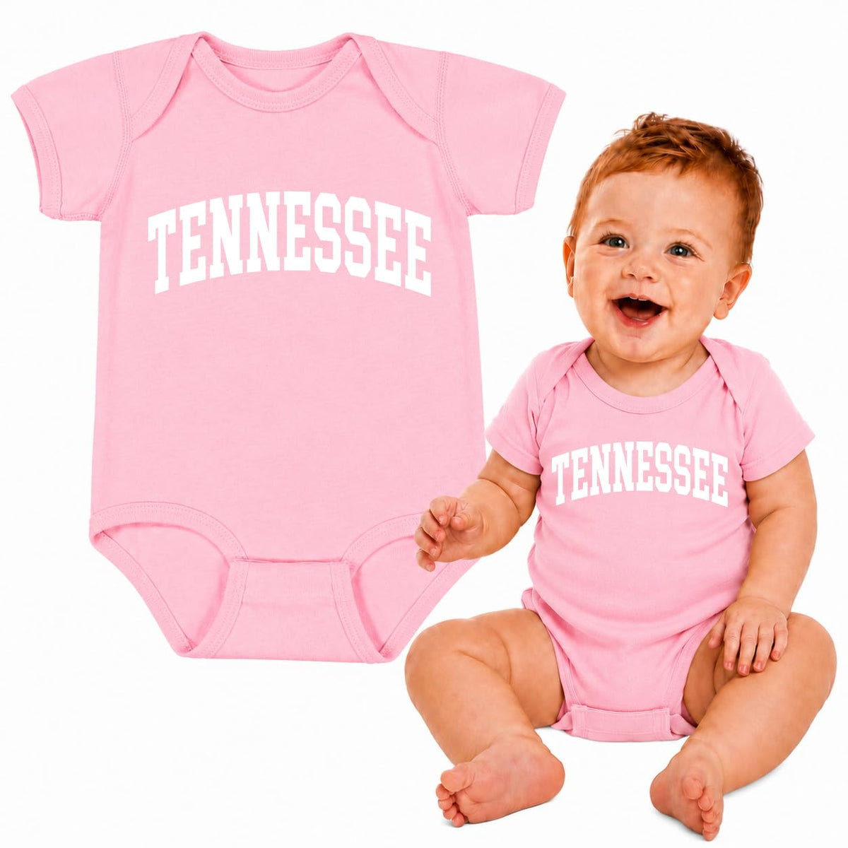 State of Tennessee College Style Fashion Baby Creeper Boys Girls Infant Bodysuit