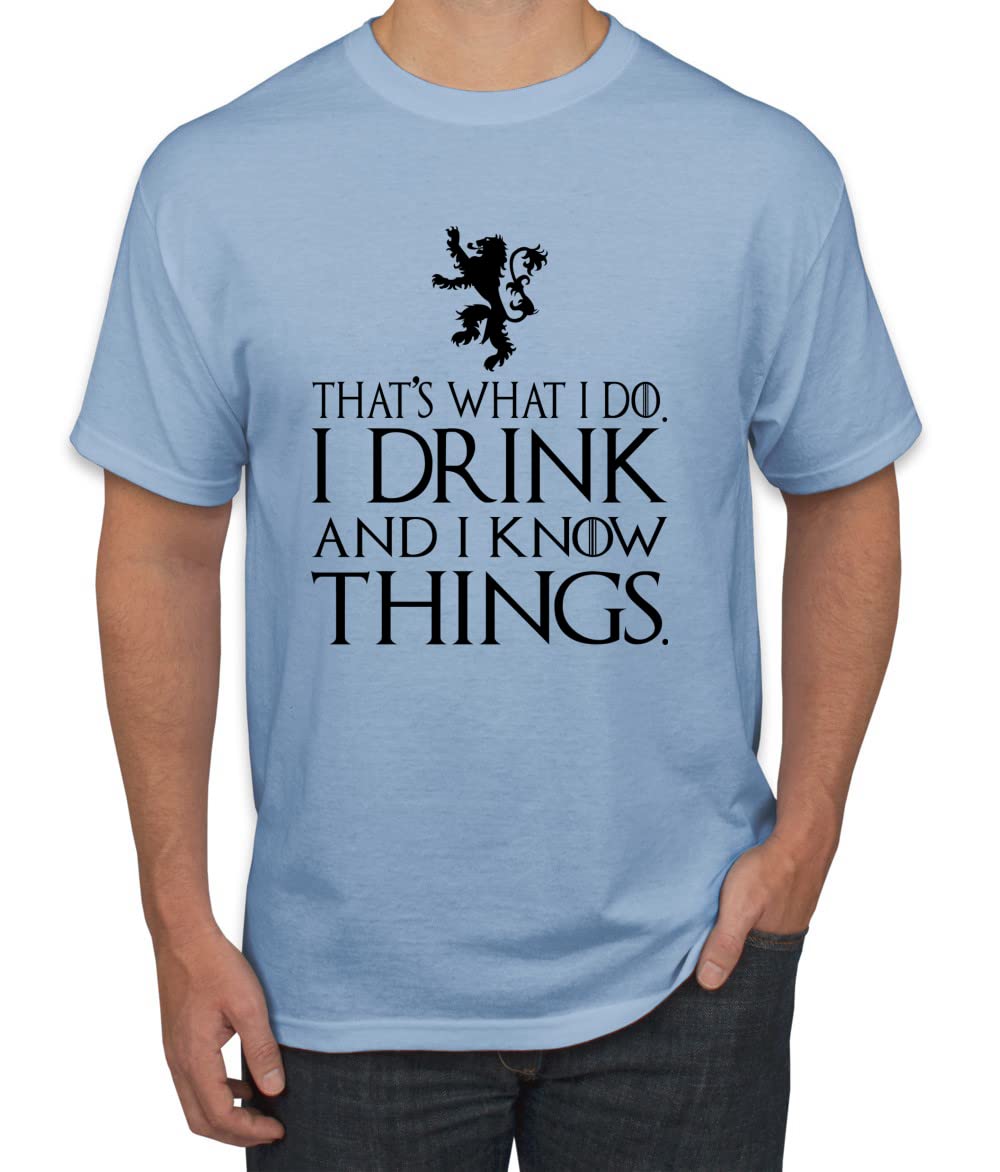 I Drink and I Know Things Tyrion GOT Black Pop Culture Men's T-Shirt