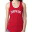 Classic Varsity College Style Fantasy Fan, Trendy Team Streetwear Sports Ladies Racerback Tank Top