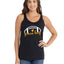 Football Hometown Fan Heart Script Writing Sports Tri-Blend Racerback Tank Top