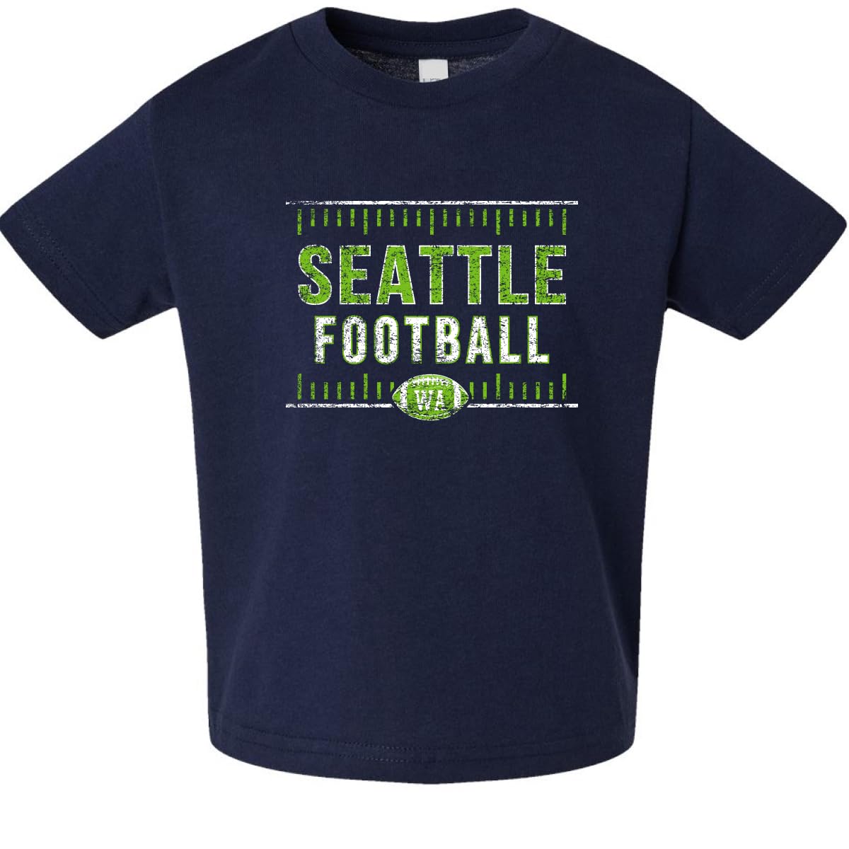 Seattle Fan | SEA Fantasy Football Sports Toddler Crew Graphic T-Shirt