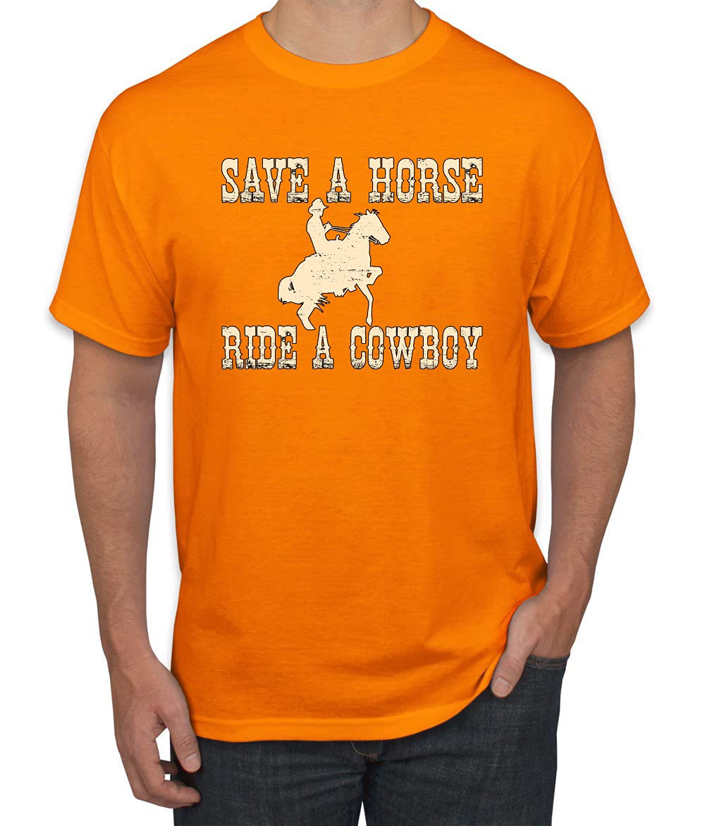 Save A Horse Ride A Cowboy Pop Culture Men's Graphic T-Shirt