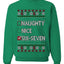 67 Ugly Christmas Sweater Nice Naughty 6-7 Meme Six Seven Unisex Crewneck Sweatshirt