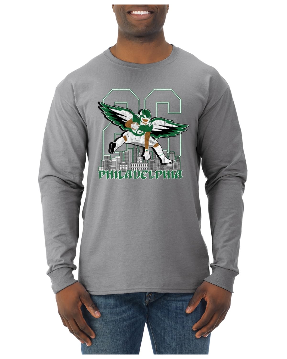 Phil Fan Fantasy Football Sports Mens Long Sleeve Shirt