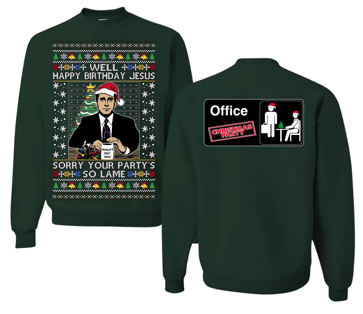 Well Happy Birthday Jesus Ugly Christmas Sweater Mens Womens Sweatshirt