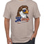 American Bald Eagle Mullet Glasses American Pride Men's T-Shirt