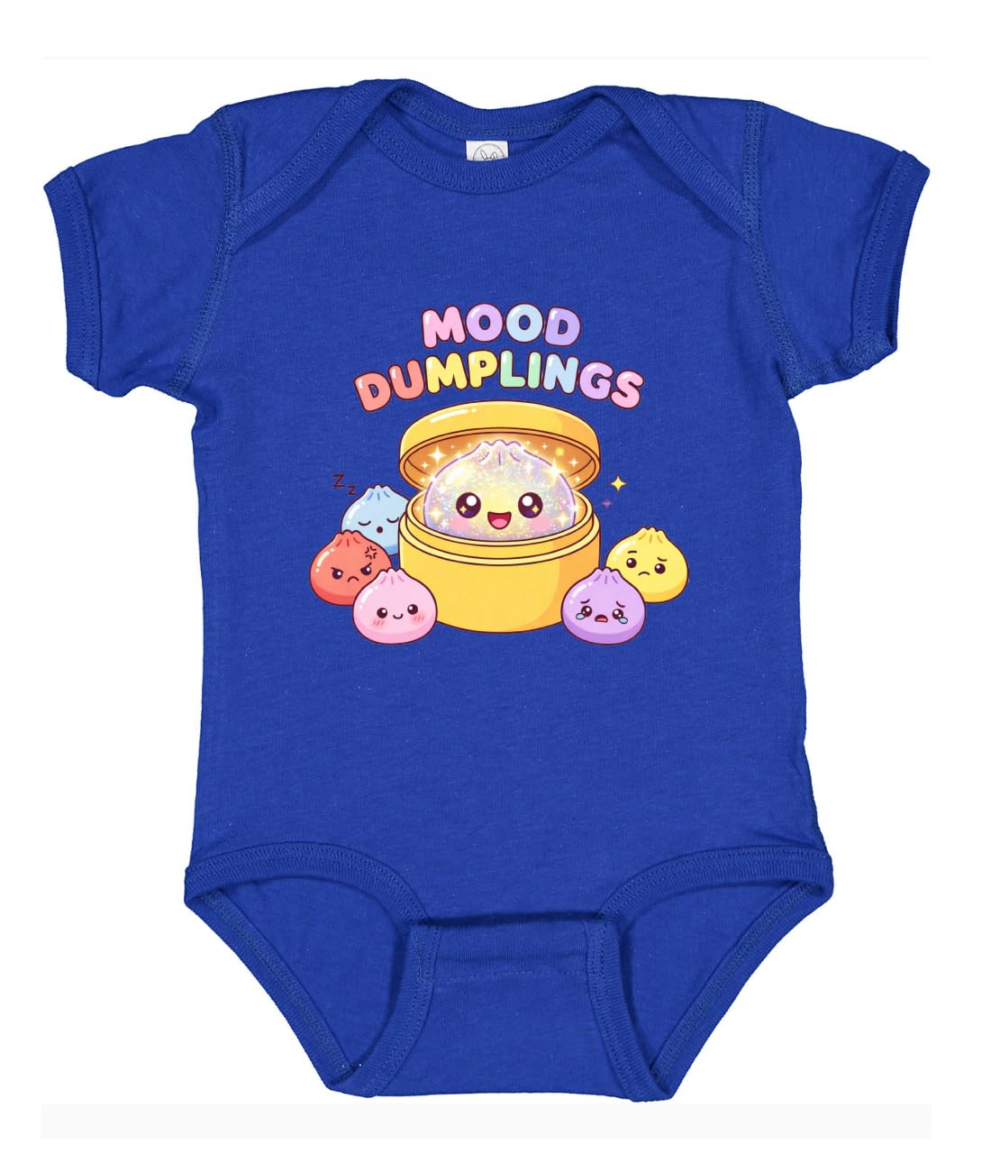 Mood Dumplings Kawaii Cute Dim Sum Emotional Dumpling Anime Food Lover Pop Culture Baby Creeper Boys Girls Infant Bodysuit