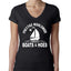 Funny Island Pop Culture Womens Junior Fit V-Neck Tee