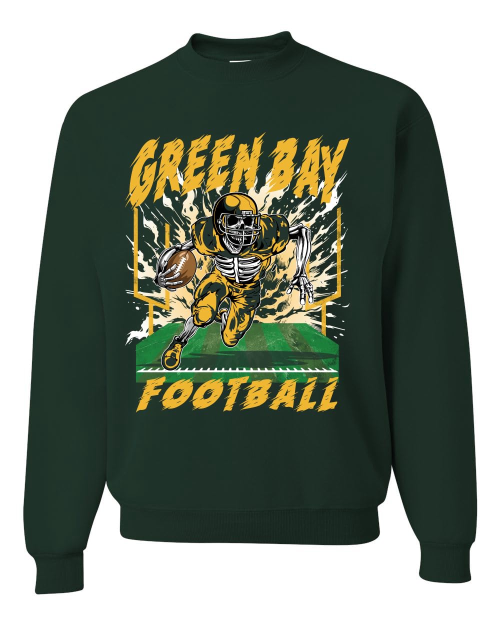 Green Bay Fan Fantasy Football Sports Unisex Crewneck Sweatshirt