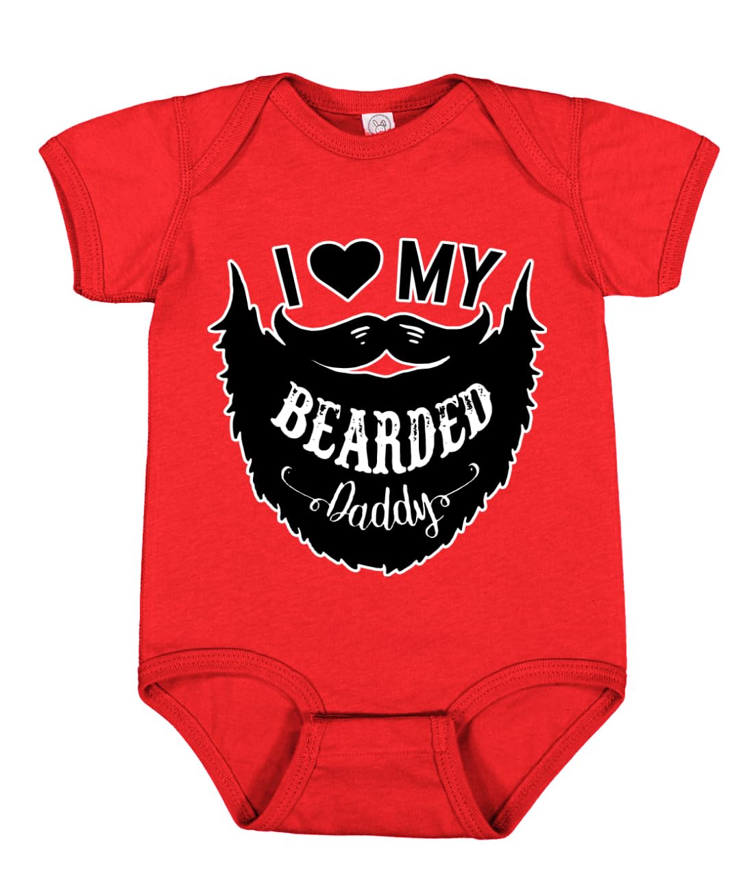I Love My Bearded Daddy Funny Gift Idea Humor Baby Creeper Boys Girls Infant Bodysuit