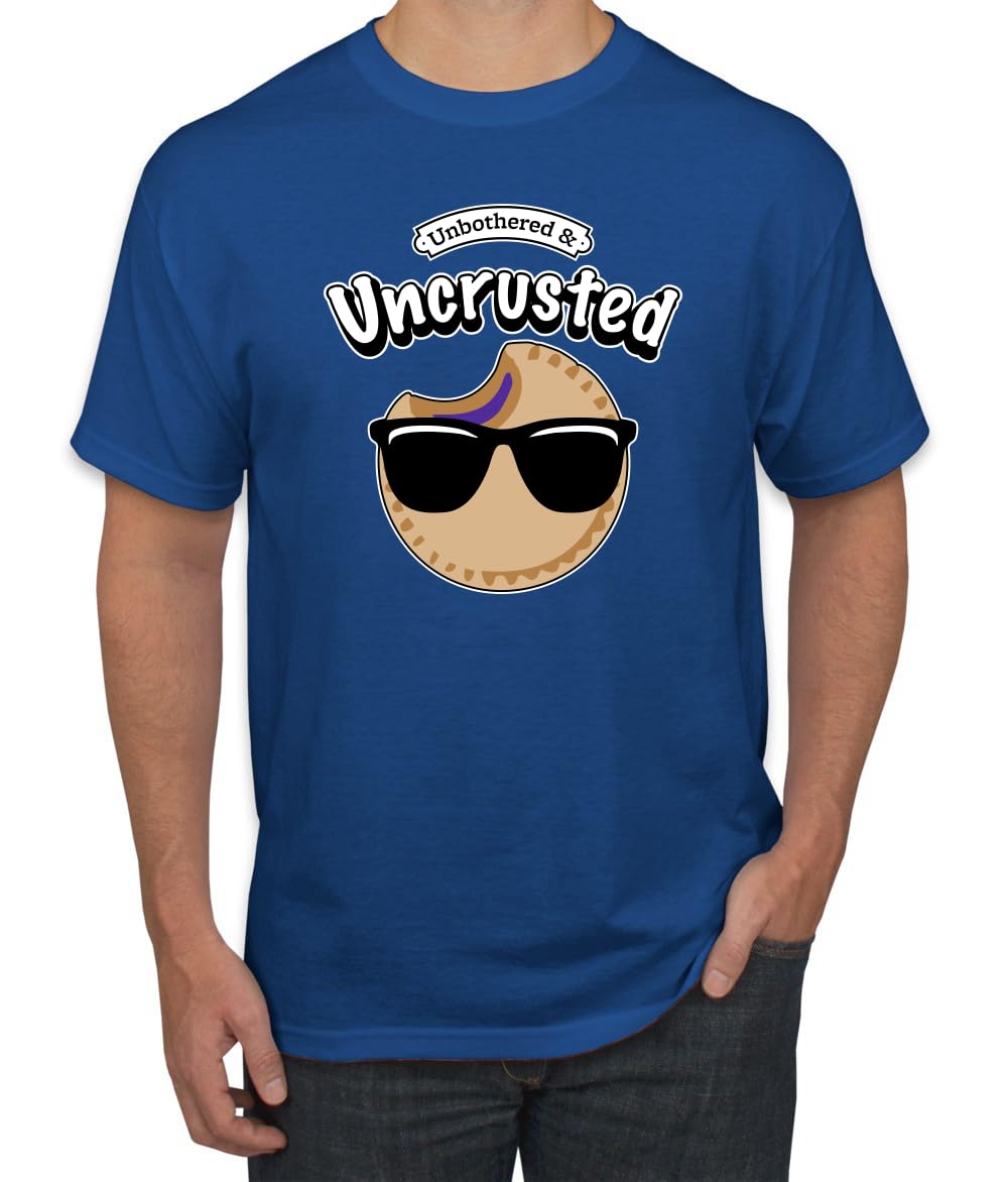 Unbothered and Uncrusted Funny PB&J Sandwich Sunglasses Humor Men's T-Shirt
