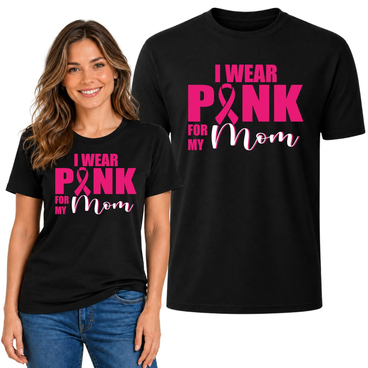 Breast Cancer Awareness Fight Cancer Tee Cancer Survivor Gift For Mom Wife Friend Aunt Sister Unisex Cotton T-Shirt