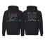 I Stole Her Heart I'm Stealing His Last Name His and Hers Matching Couples Hoodie Sweater Set