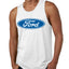 Ford Logo Tank Officially Licensed Blue Emblem Performance Cars and Trucks Mens Graphic Tank Top