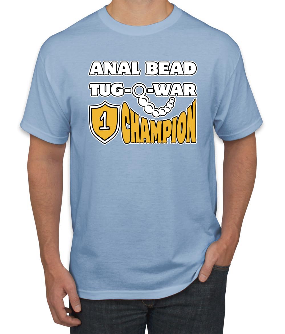 Anal Bead Tug O War Champion Funny Adult Humor Men's T-Shirt