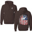 US Flag Ford Bronco Cars and Trucks Front and Back Unisex Hoodie Sweatshirt