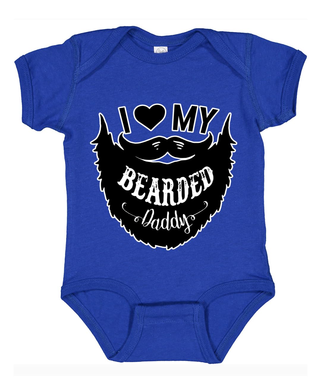 I Love My Bearded Daddy Funny Gift Idea Humor Baby Creeper Boys Girls Infant Bodysuit