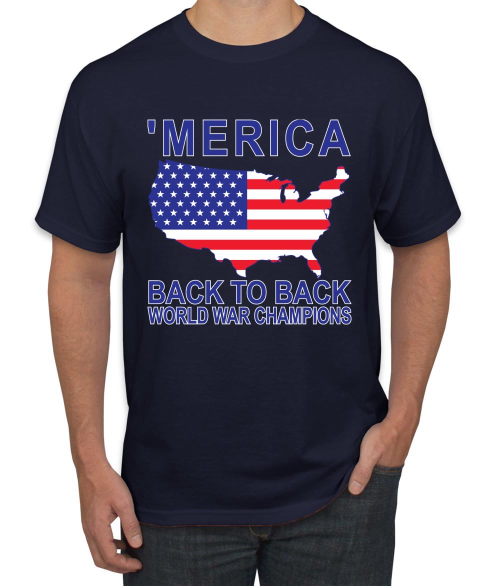 Back to Back World War Champs Pro USA American Pride Men's T-Shirt