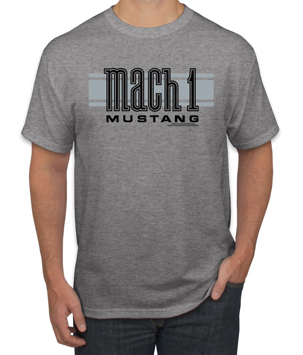 Mach 1 Ford Mustang Classic Racing Stripe Logo Cars and Trucks T-Shirt