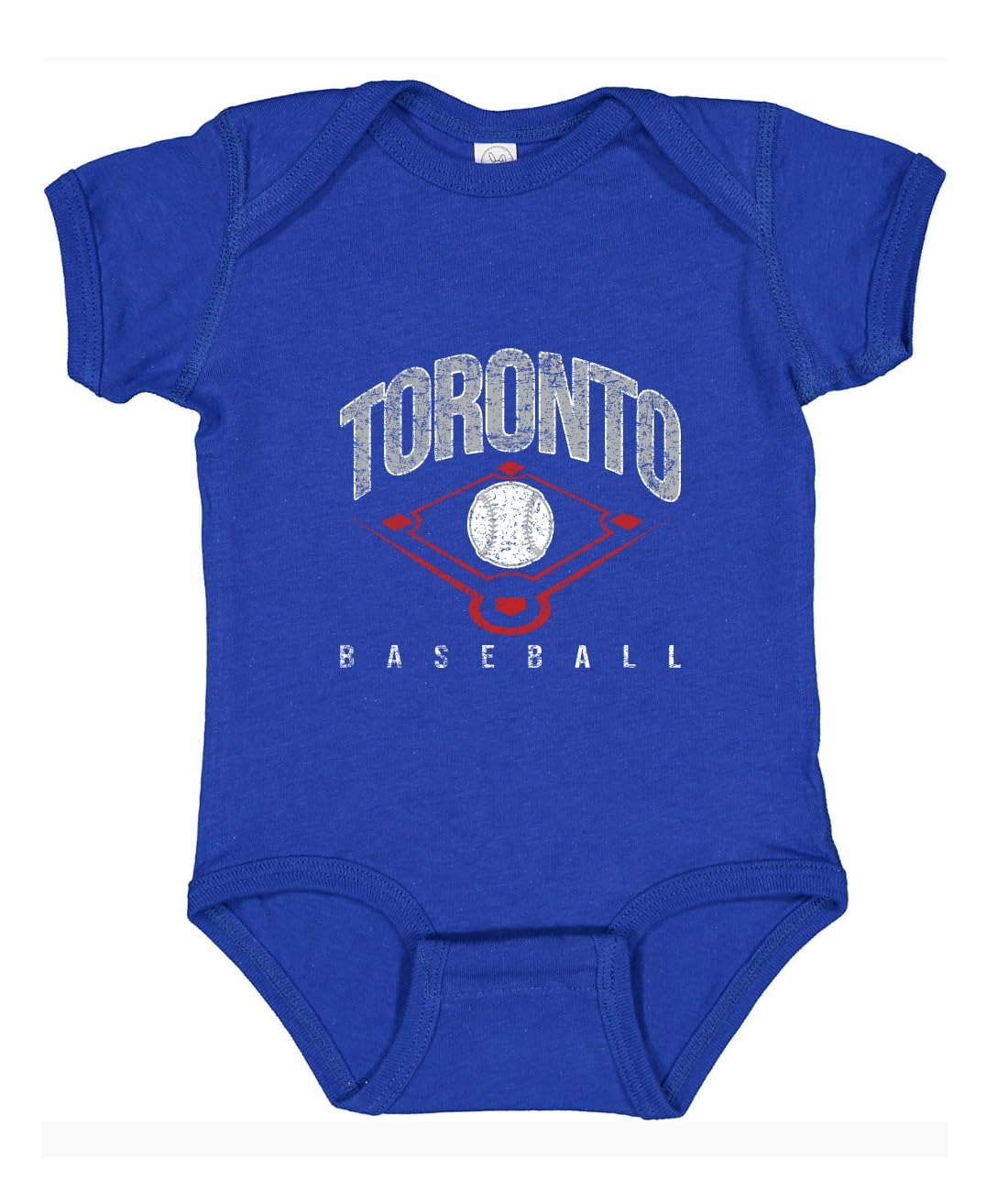 American Baseball Fan Vintage Distressed Field Sports Gift Baby Short-Sleeve Bodysuit