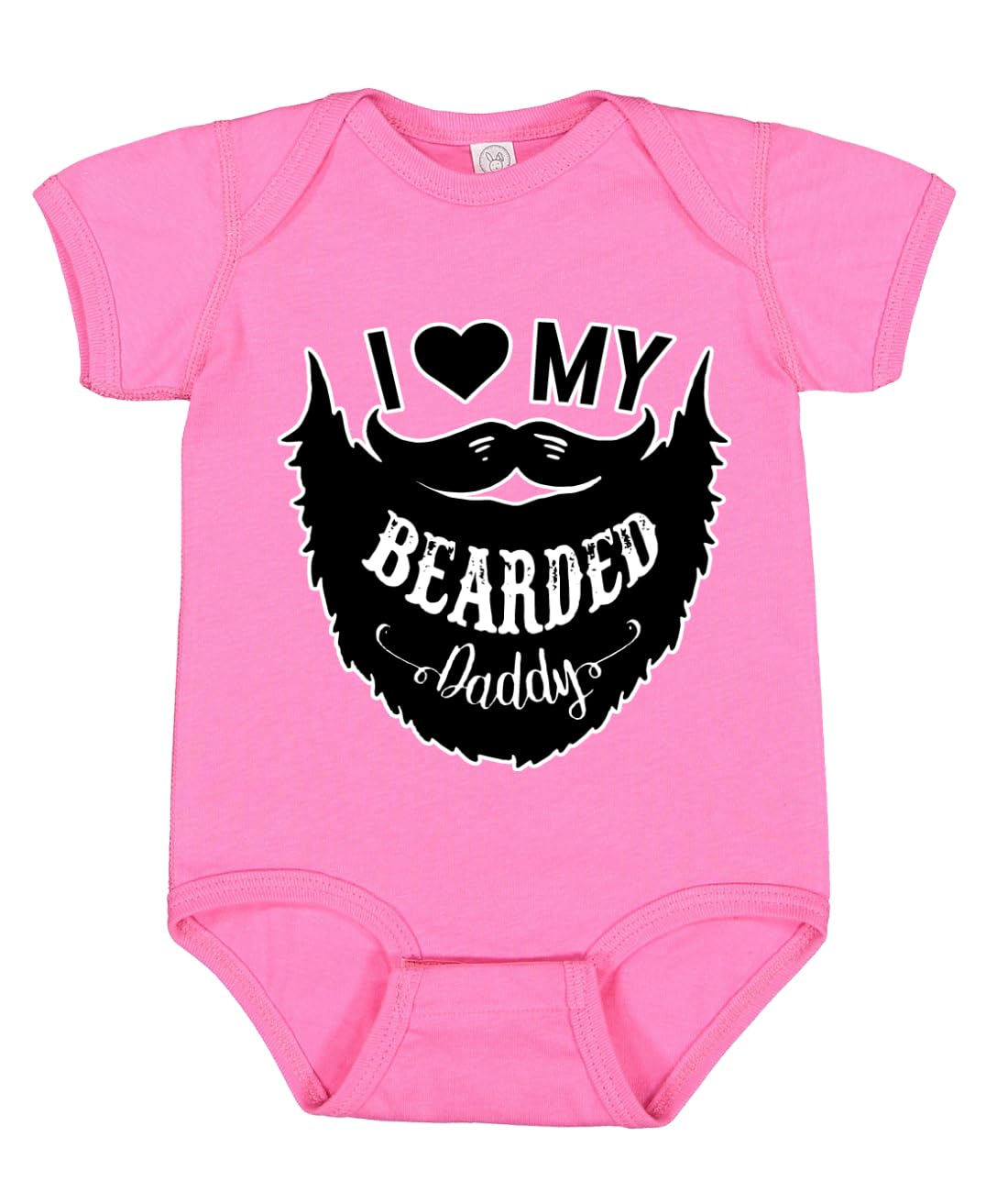 I Love My Bearded Daddy Funny Gift Idea Humor Baby Creeper Boys Girls Infant Bodysuit