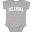 State of Oklahoma College Style White Fashion Baby Creeper Boys Girls Infant Bodysuit
