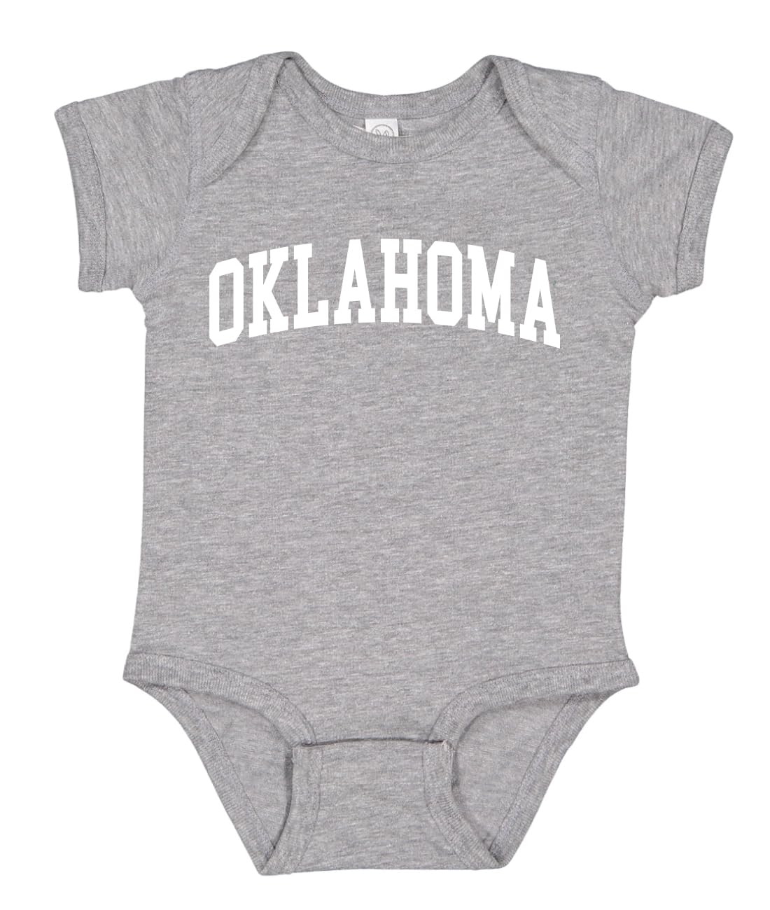 State of Oklahoma College Style White Fashion Baby Creeper Boys Girls Infant Bodysuit